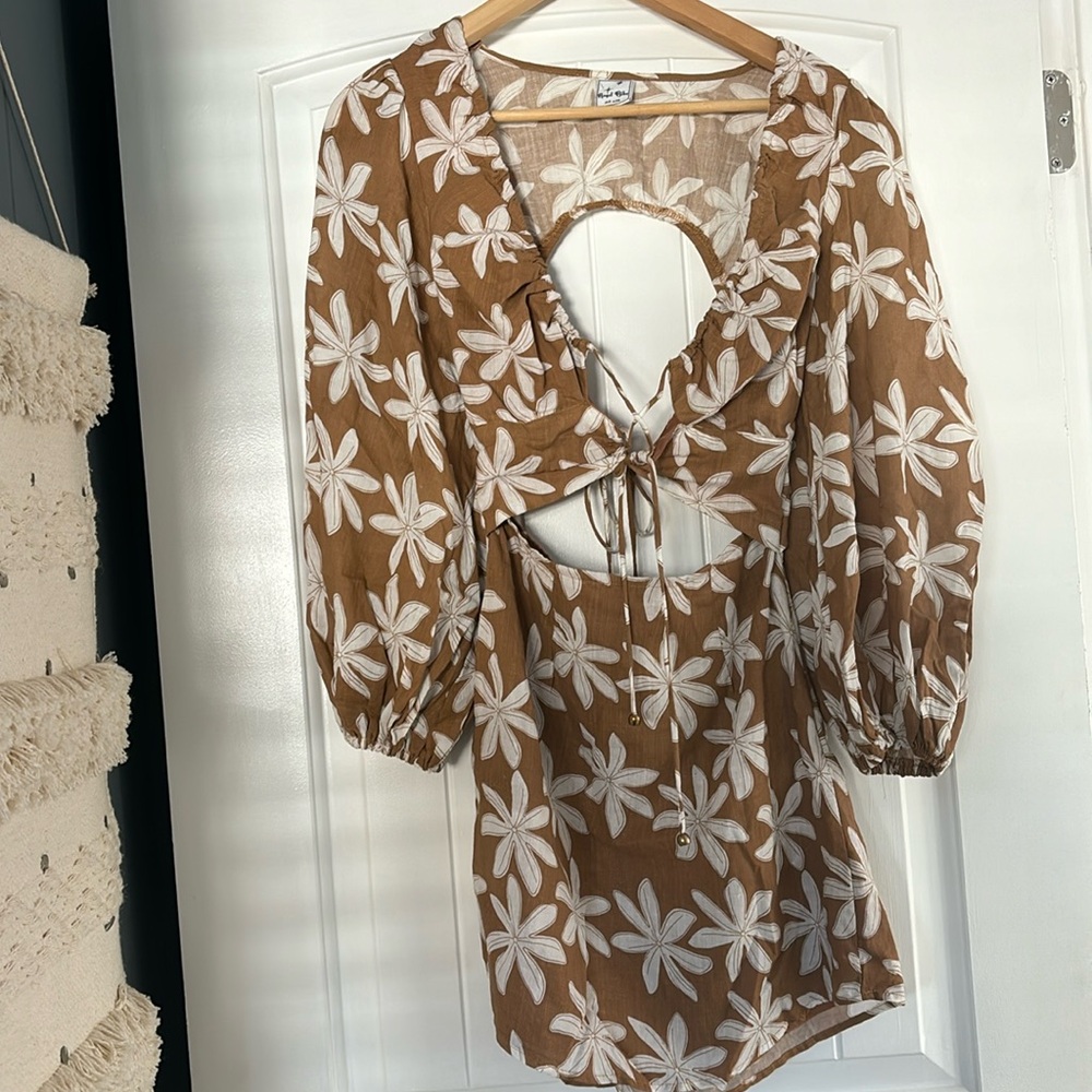 Angel Buba XS cut-out, long sleeve dress